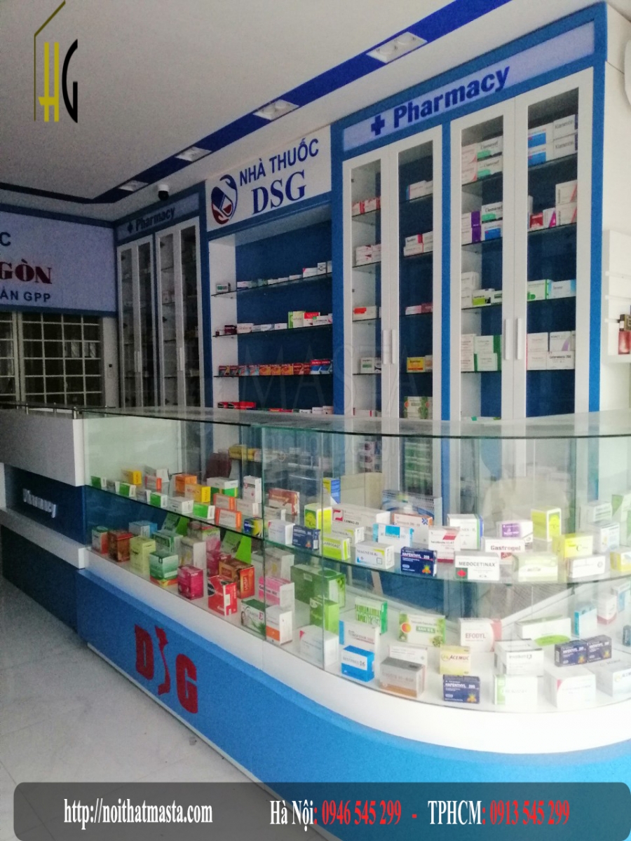 Thiết kế hiệu thuốc tây - chị bích